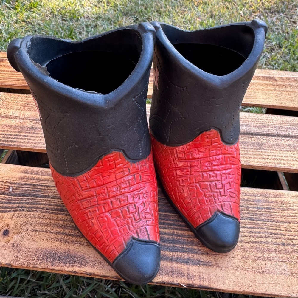 1991 Bud Kool Buddies Drink Holders Budweiser Pair of Cowboy Boots